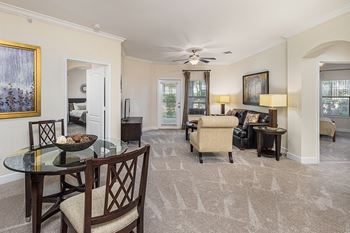 All apartments are complete with crown molding details, faux-wood blinds and decorator light fixtures